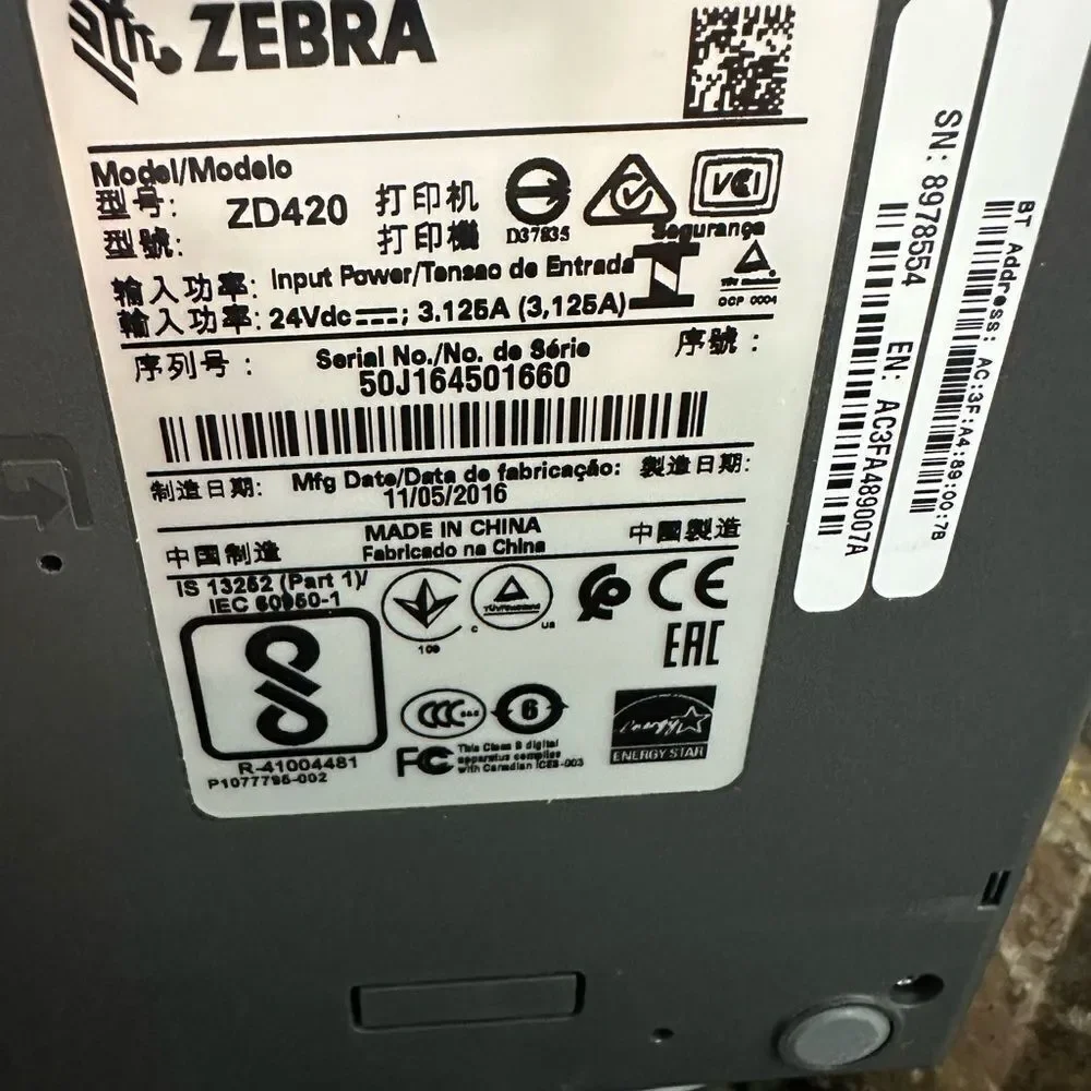 Zebra GK420D Thermal Label Printer